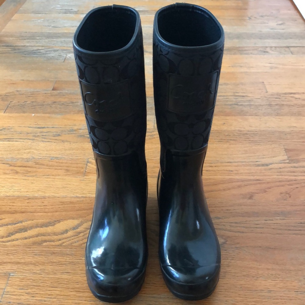 Coach rain boots